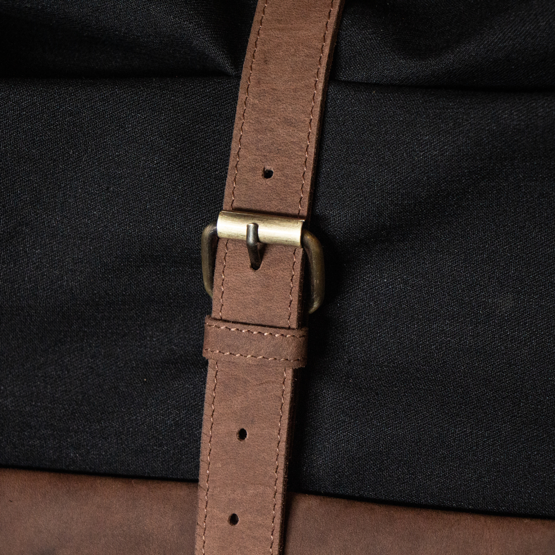 The Leather Backpack (Ranger) - Black/Brown