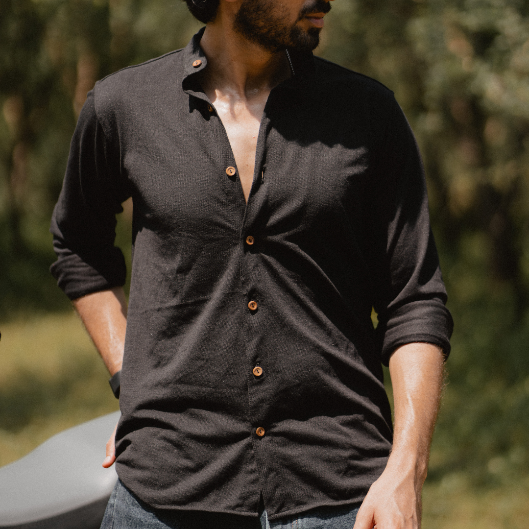 black shirt design for man