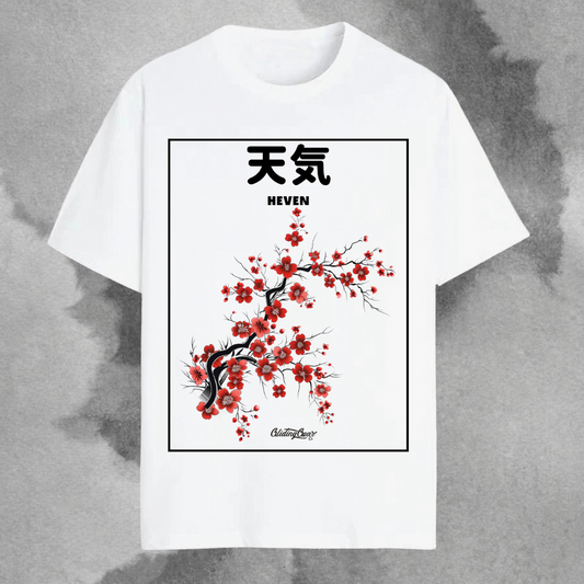 Heven — Unisex White Oversized T-Shirt