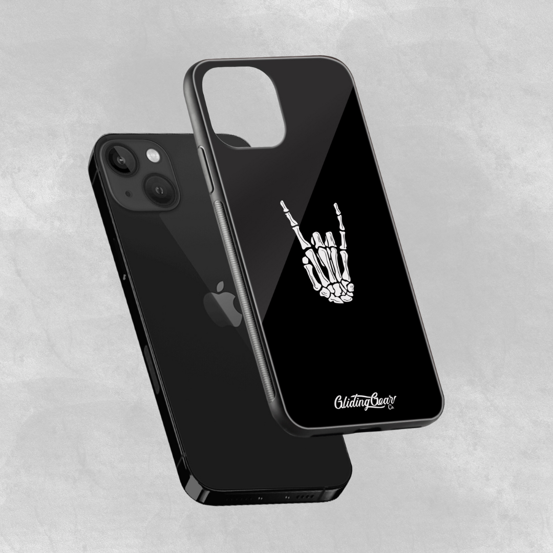 Skeleton Rock On Iphone Cover
