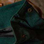The Leather Backpack (Ranger)  - Green/Brown