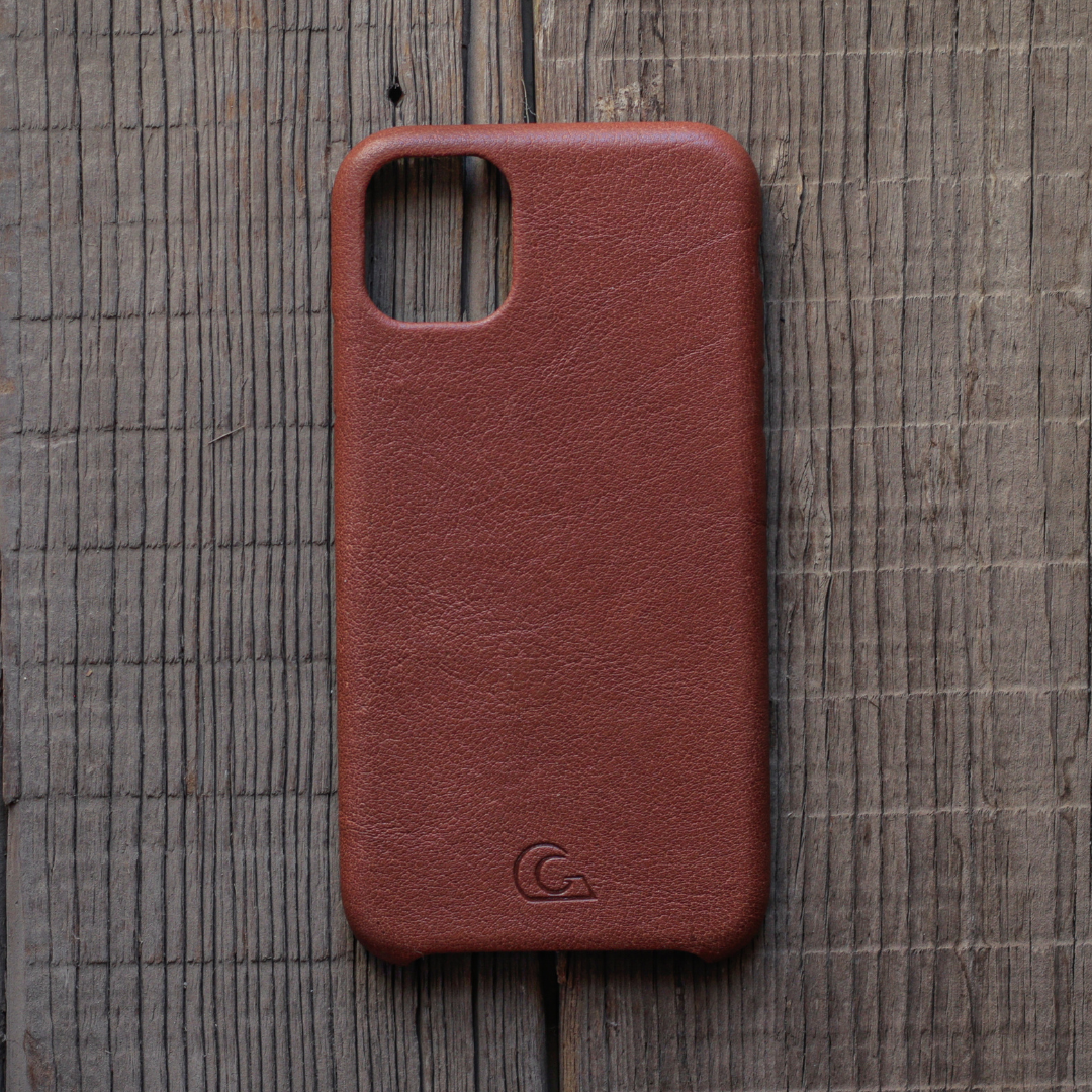 iPhone 11 Leather Case - Brown