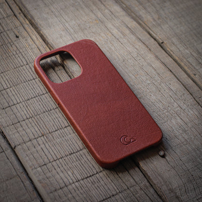 iPhone 13 Pro Leather Case - Brown