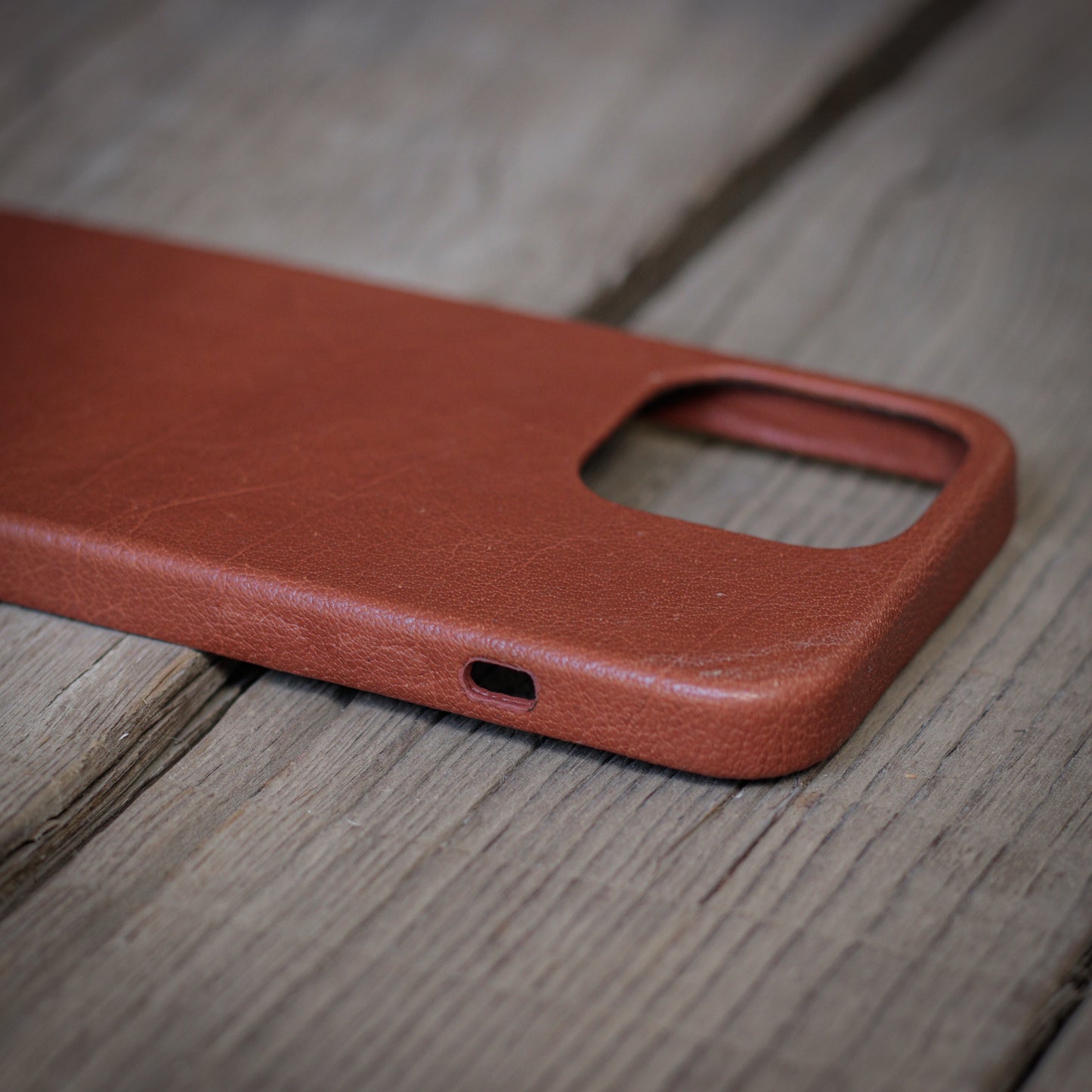 iPhone 13 Pro Leather Case - Brown