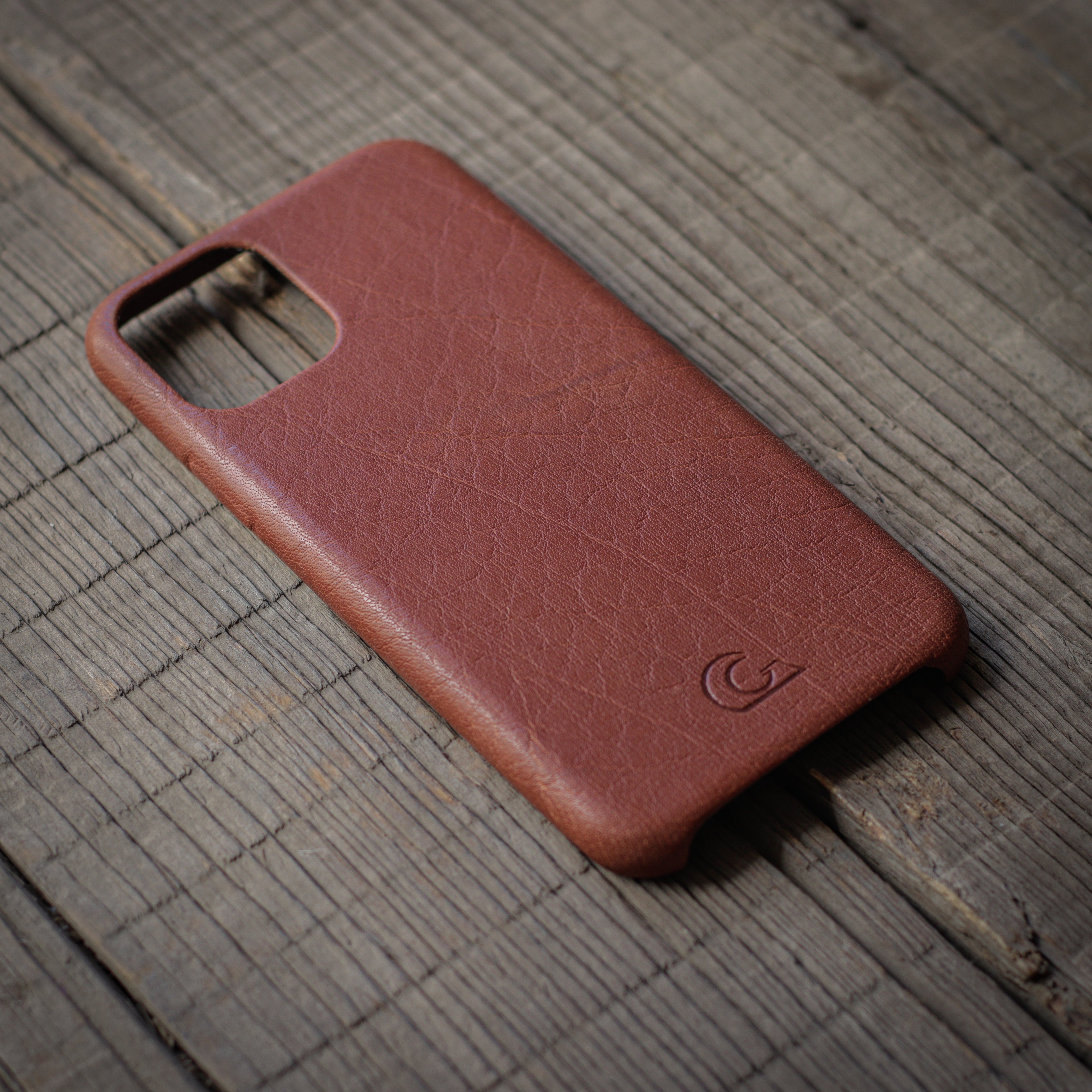 iPhone 11 Leather Case - Brown