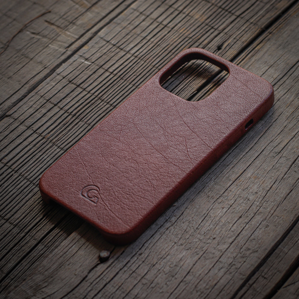 iPhone 13 Pro Leather Case - Brown