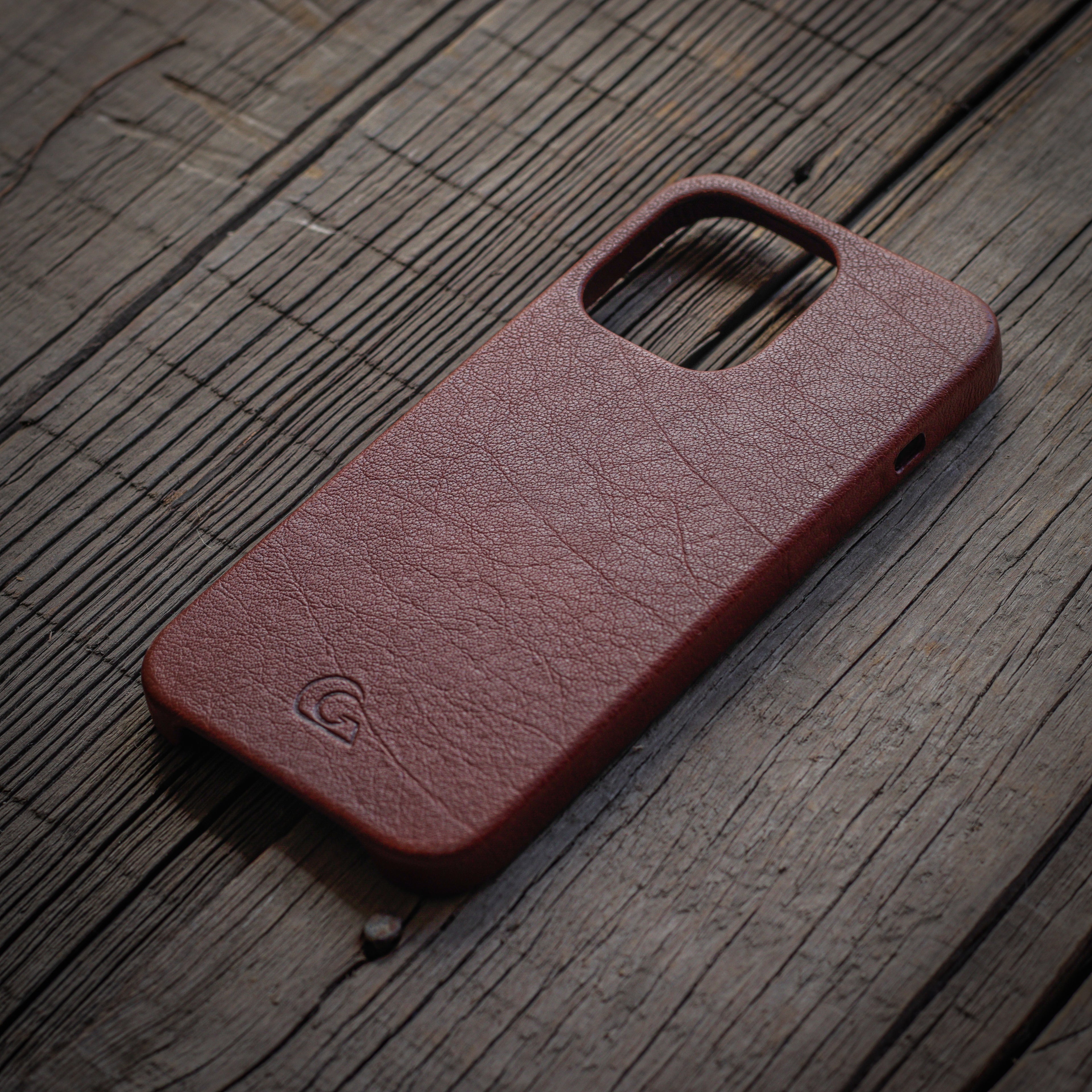 iPhone 13 Pro Leather Case - Brown