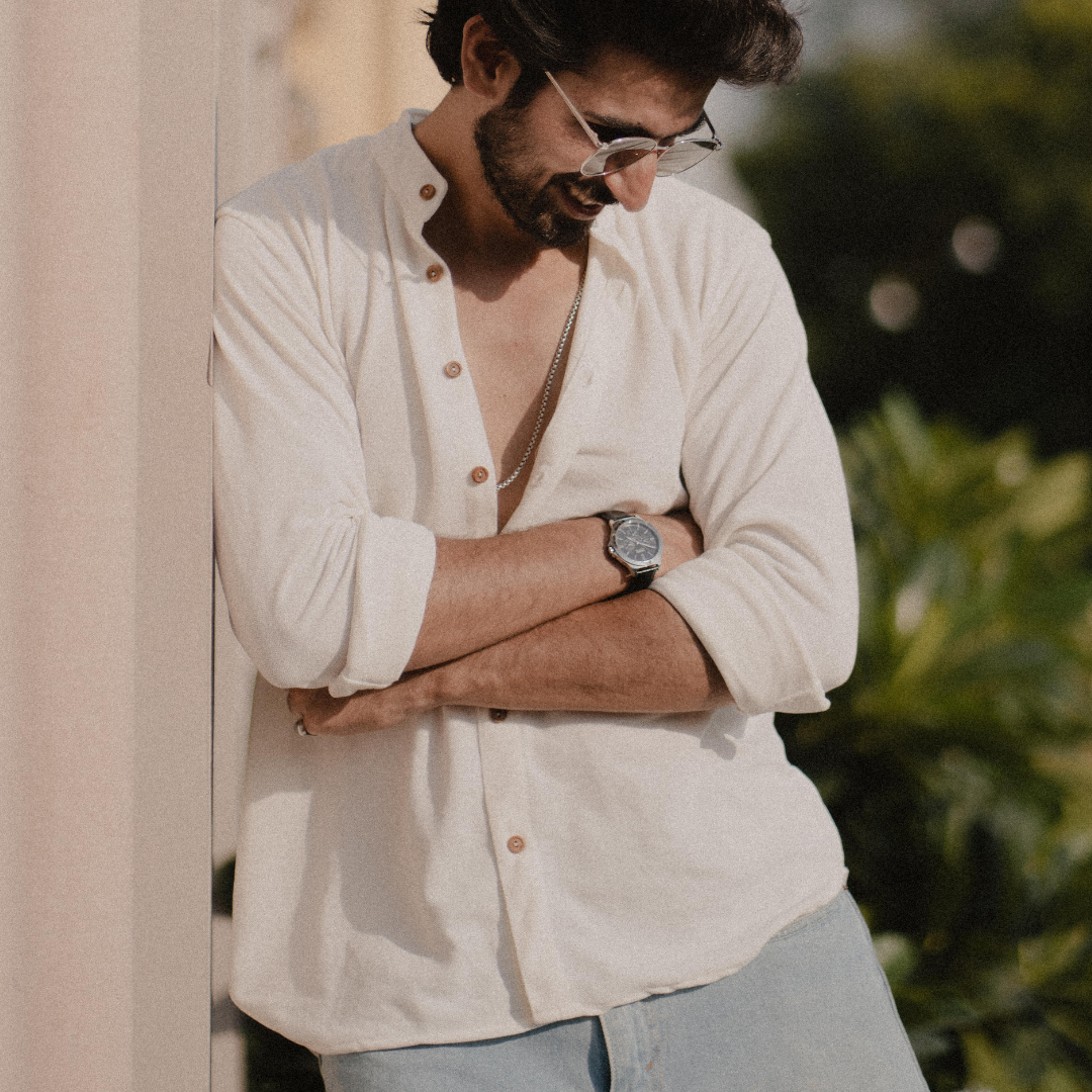 white shirt casual