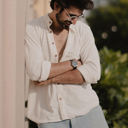 white shirt casual