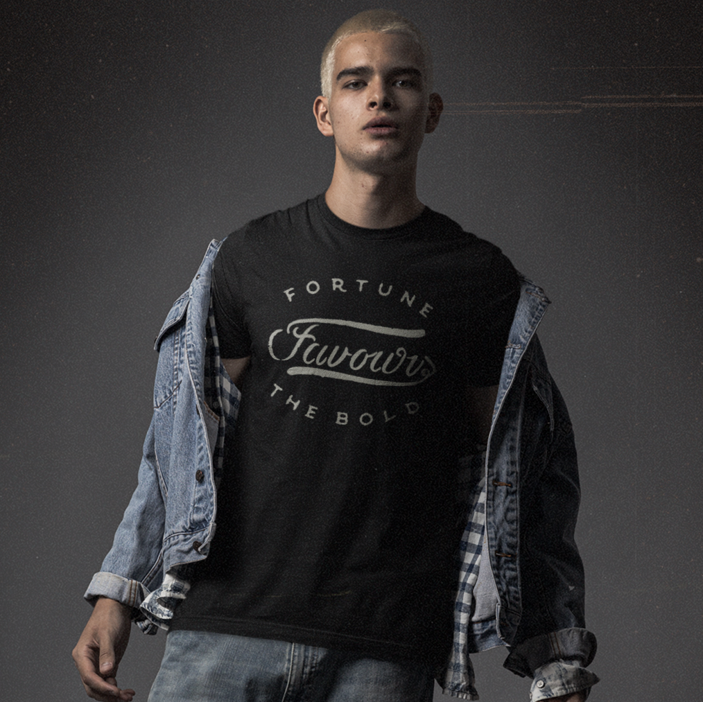 printed black t-shirt