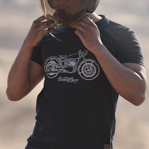 black t shirt round neck