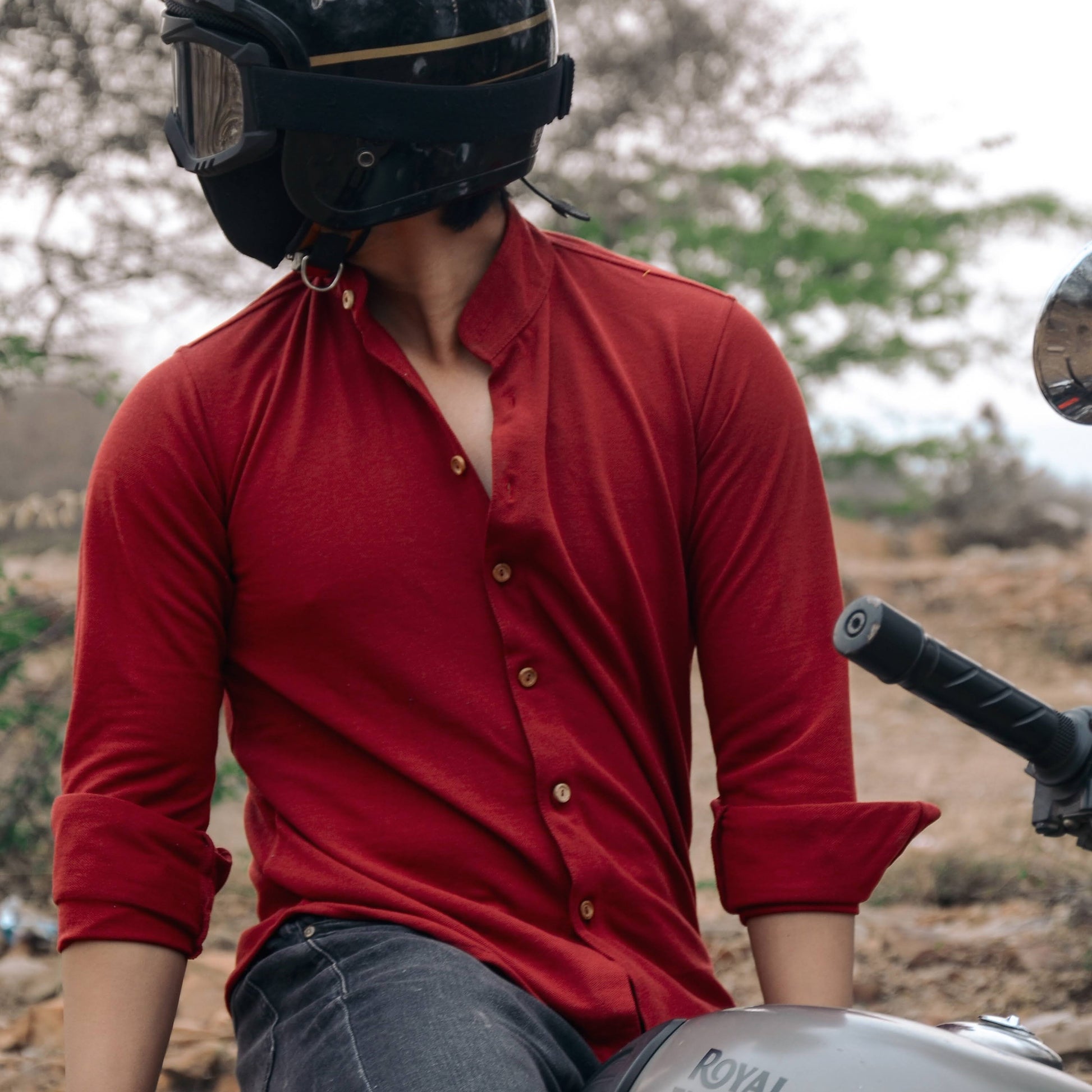 red shirt for men