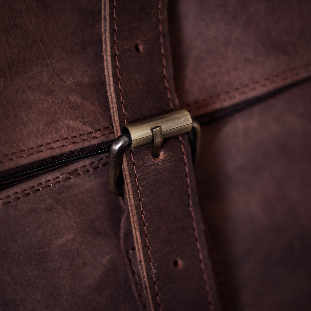 duffle leather bag